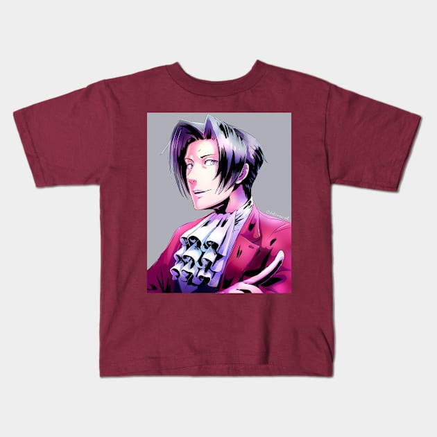 Miles Edgeworth Kids T-Shirt by dat_cravat